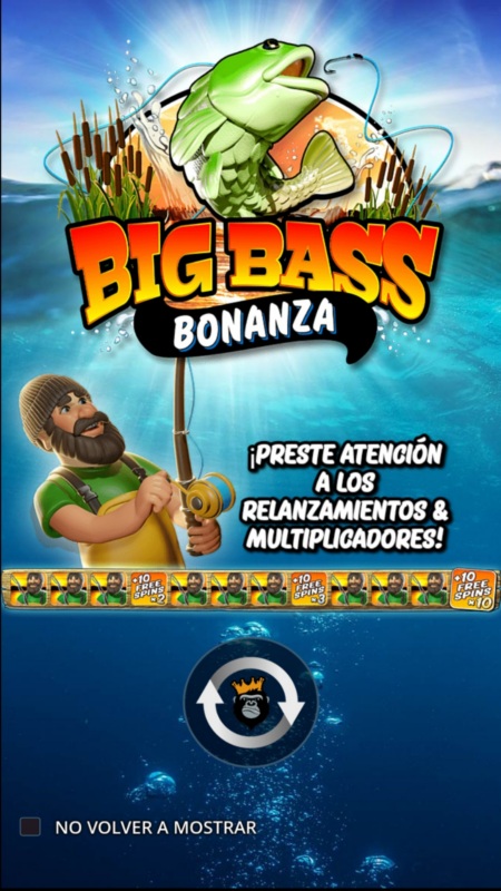 Pantalla principal de Big Bass Bonanza