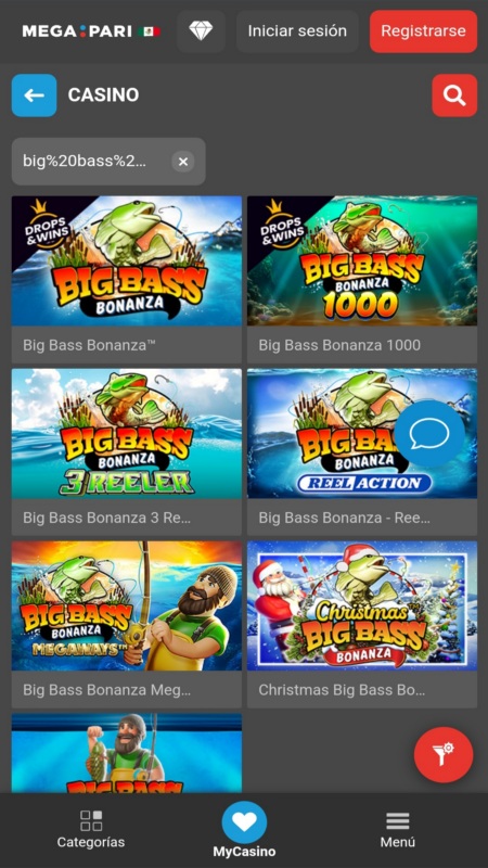 Juegos de casino megapari