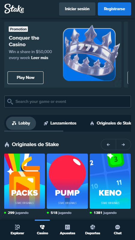 Los mejores juegos en Casino Stake México