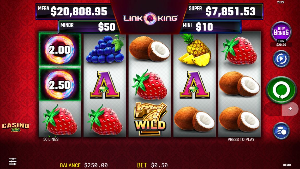 Tragamoneda Link King Jugando