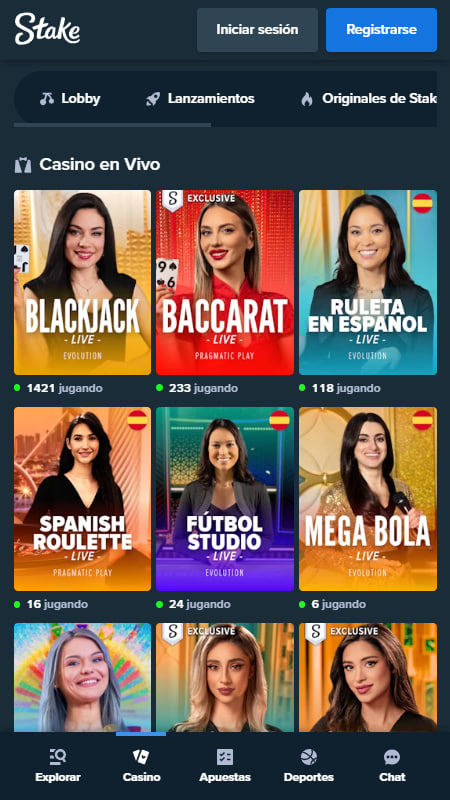Stake Juegos de mesa y casino en vivo