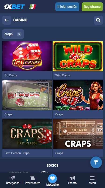 1xBet México Craps