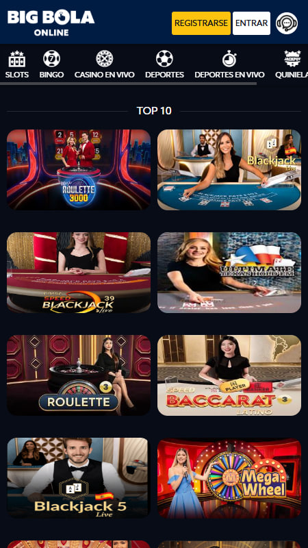 Los juegos de casino en vivo más populares de BigBola