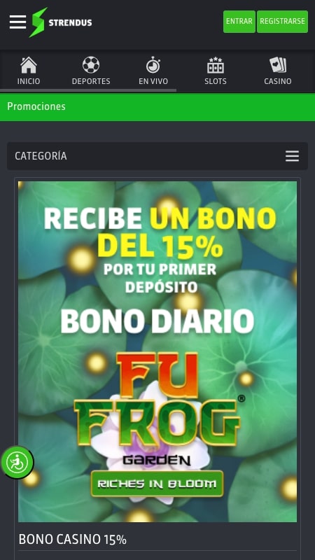 Bonos y promociones de Strendus